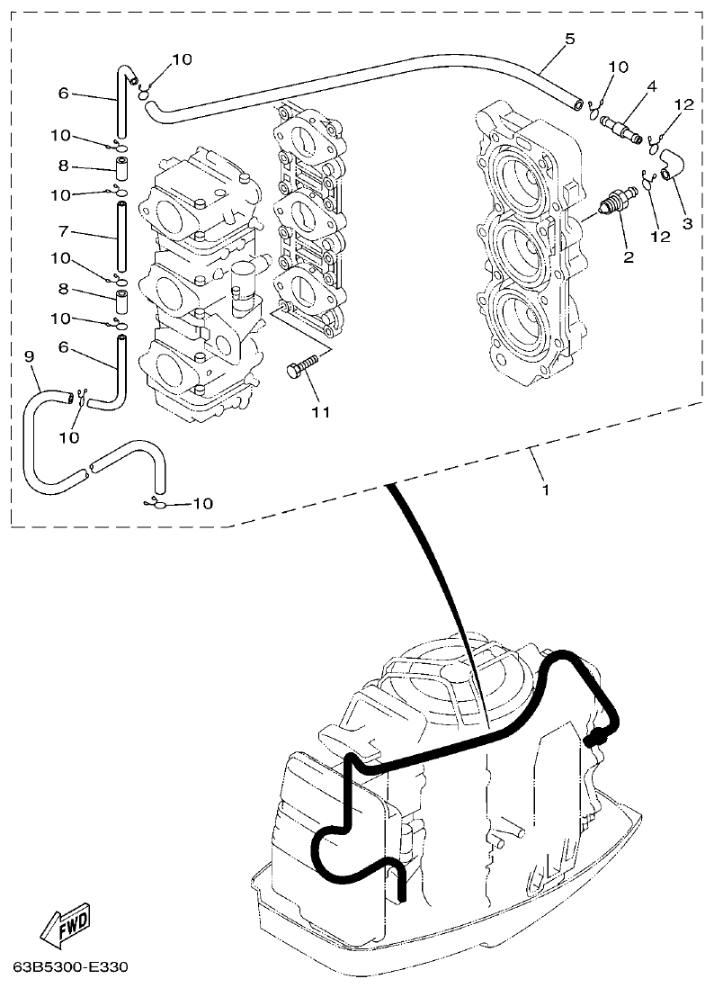 Yamaha 40VMHO, 40VEO, 40YETO OPTIONAL PARTS parts diagram